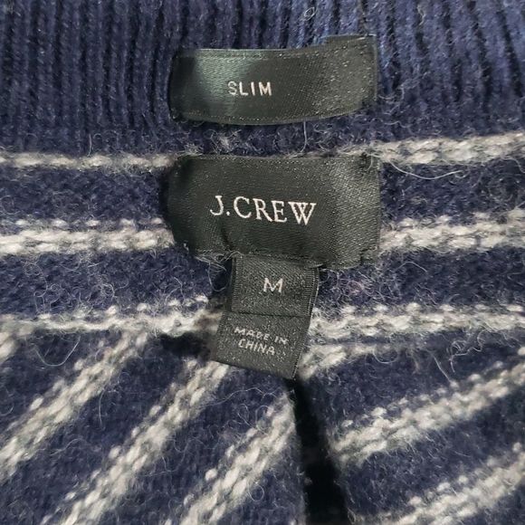 J. Crew Navy and White Striped Sweater - Picture 6 of 7